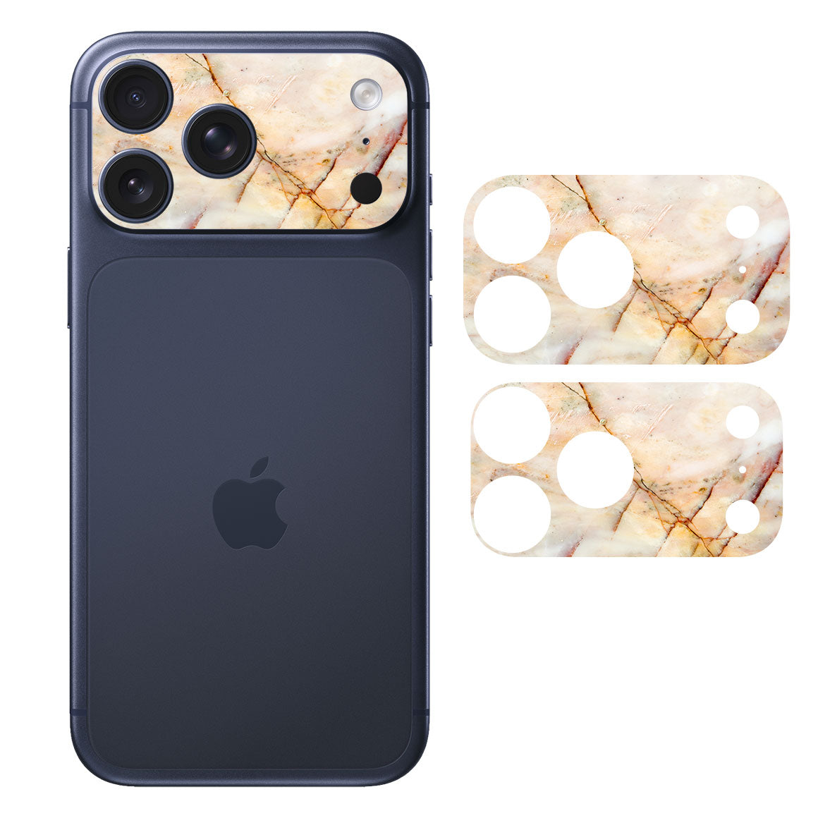 iPhone 17 Pro Max Camera Bar (Plateau) Marble Series Yellow