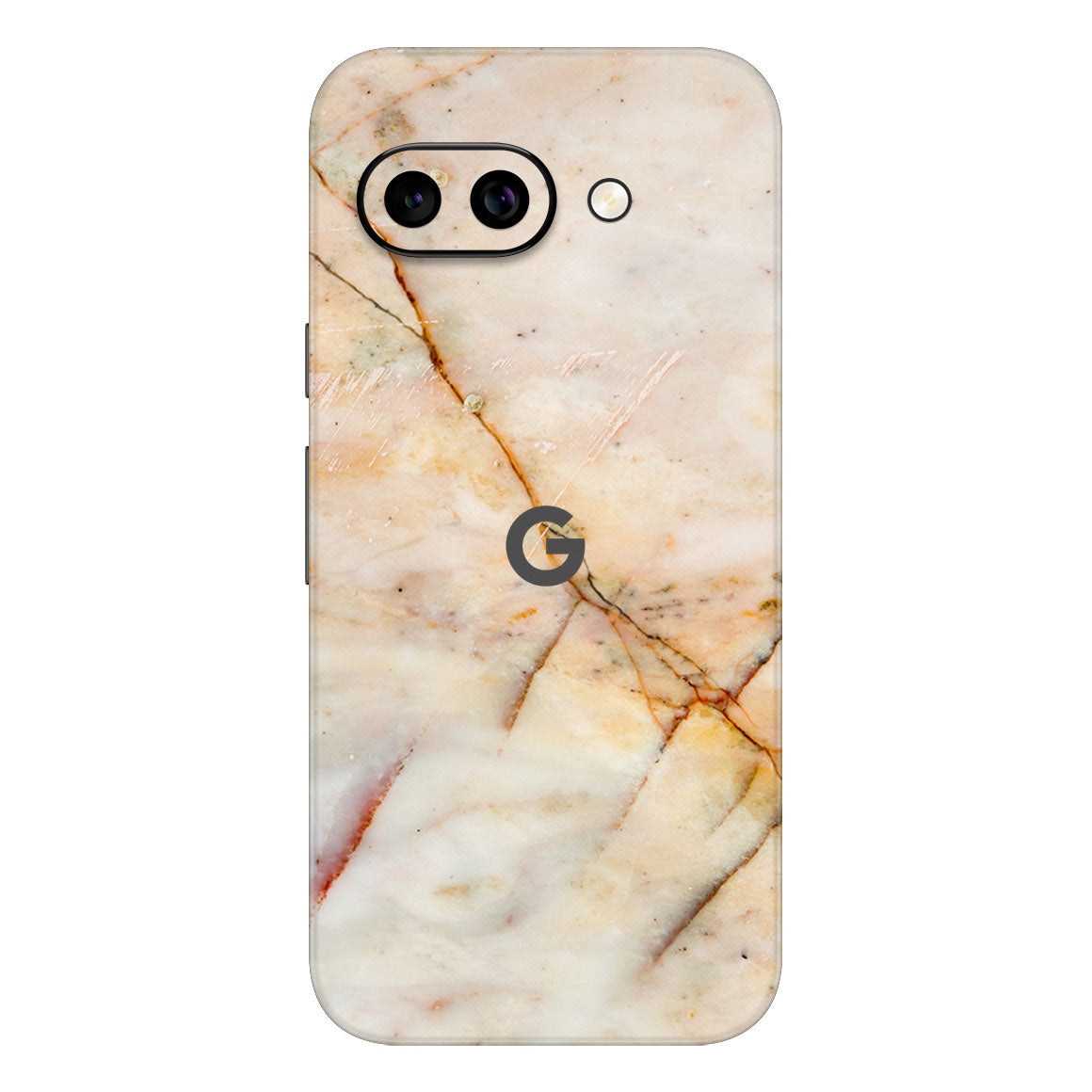 Pixel 9a Marble Series Yellow Skin