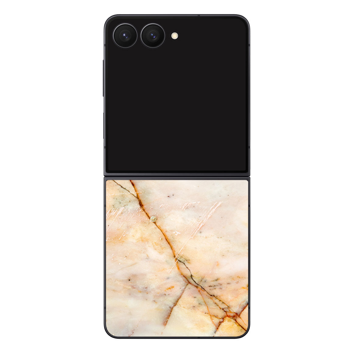 Galaxy Z Flip 7 Marble Series Yellow Skin