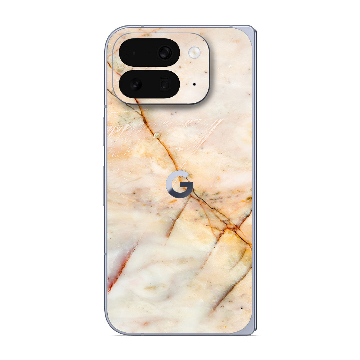 Pixel 10 Pro Fold Marble Series Yellow Skin