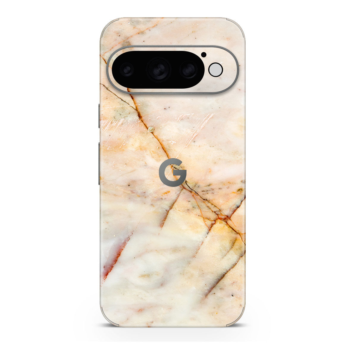 Pixel 11 Pro Marble Series Yellow Skin
