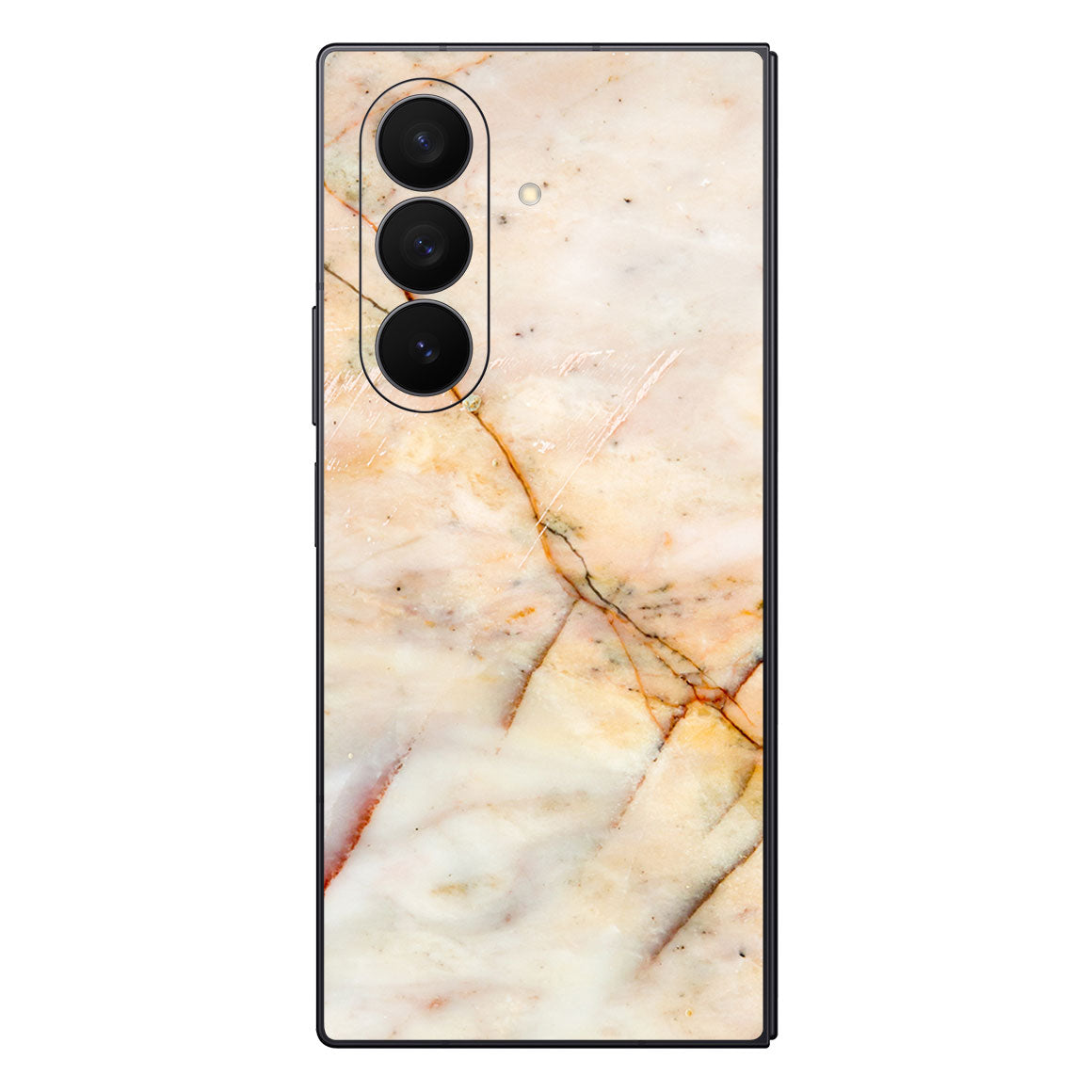 Galaxy Z Fold 7 Marble Series Yellow Skin