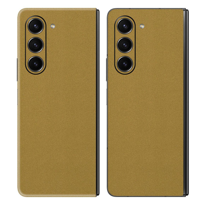 Galaxy Z Fold 5 Metal Series Gold Skin