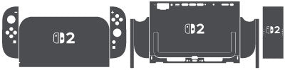 Nintendo Switch 2 Stone Series Skins skin coverage layout