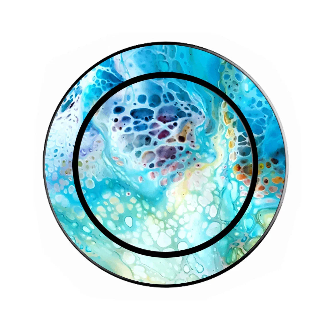 Magnetic Phone Grip with Stand Oil Paint Series Arctic Waves 