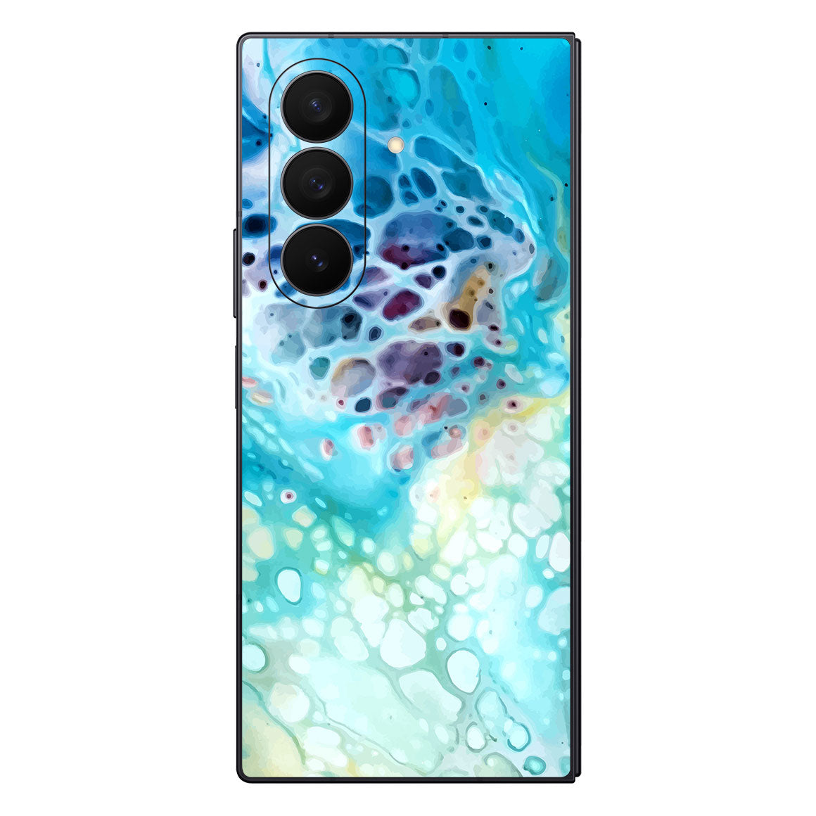 Galaxy Z Fold 7 Oil Paint Series Arctic Waves Skin