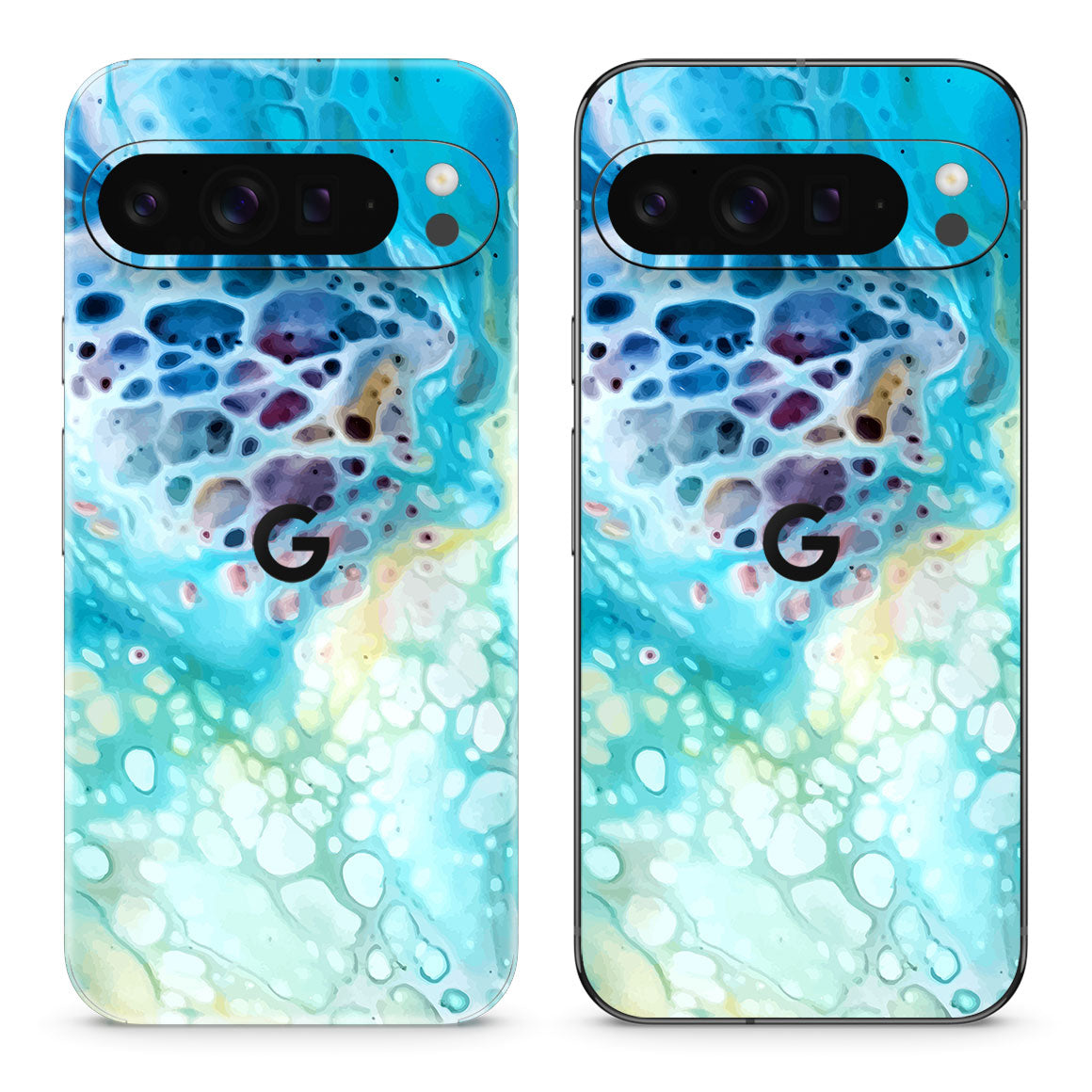 Pixel 10 Pro XL Oil Paint Series Arctic Waves Skin