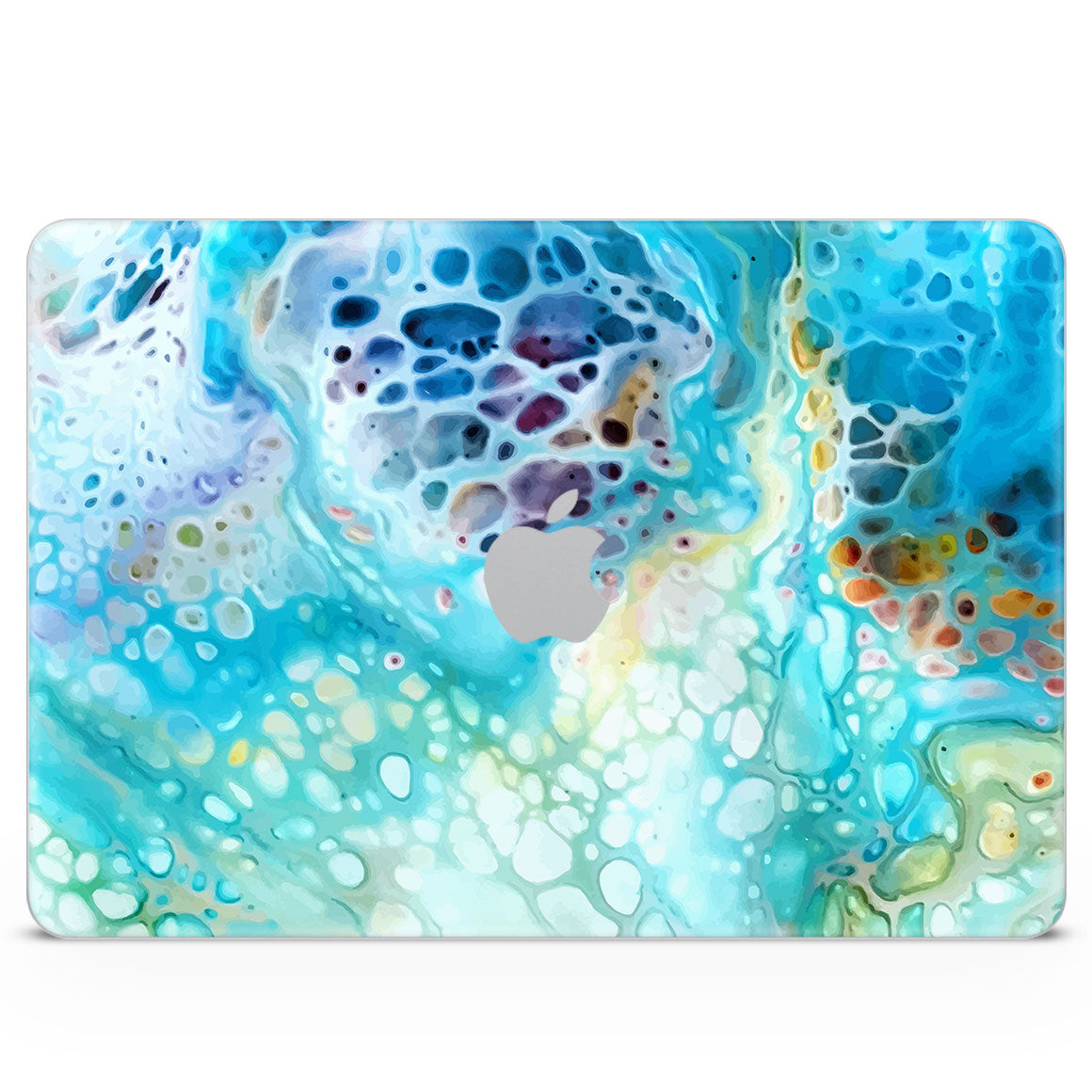 MacBook Neo Oil Paint Series Arctic Waves Skin