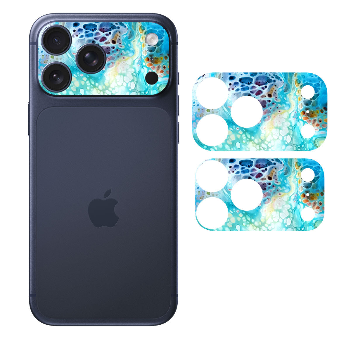 iPhone 17 Pro Max Camera Bar (Plateau) Oil Paint Series Arctic Waves
