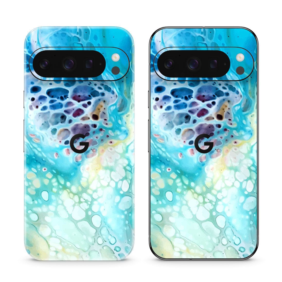 Pixel 10 Pro Oil Paint Series Arctic Waves Skin