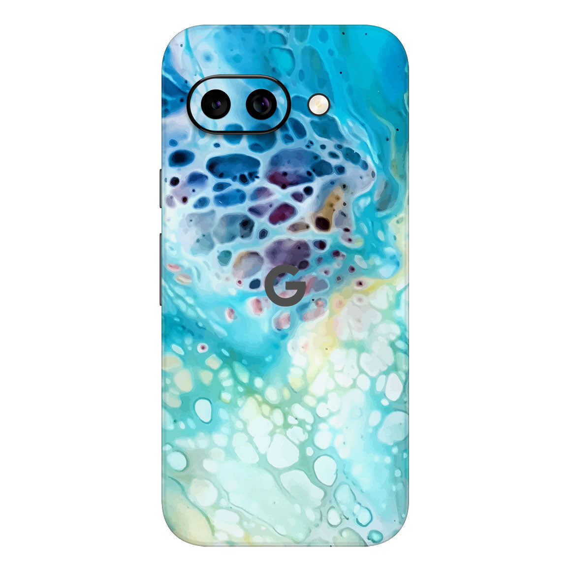 Pixel 9a Oil Paint Series Arctic Waves Skin