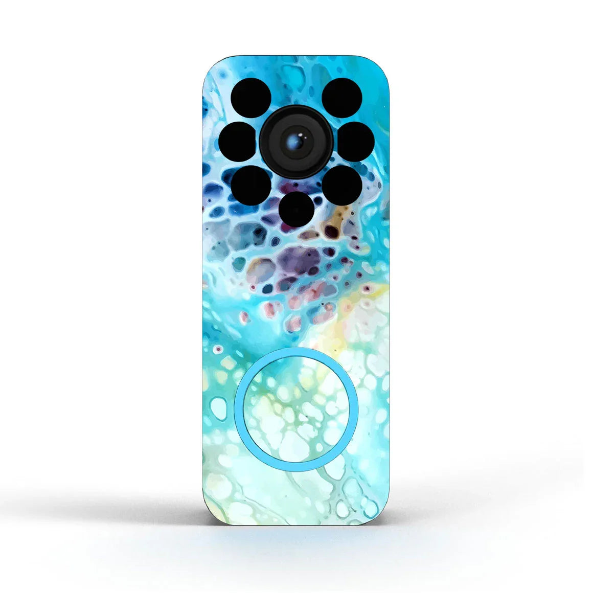 Wyze Video Doorbell v2 Oil Paint Series Arctic Waves Skin