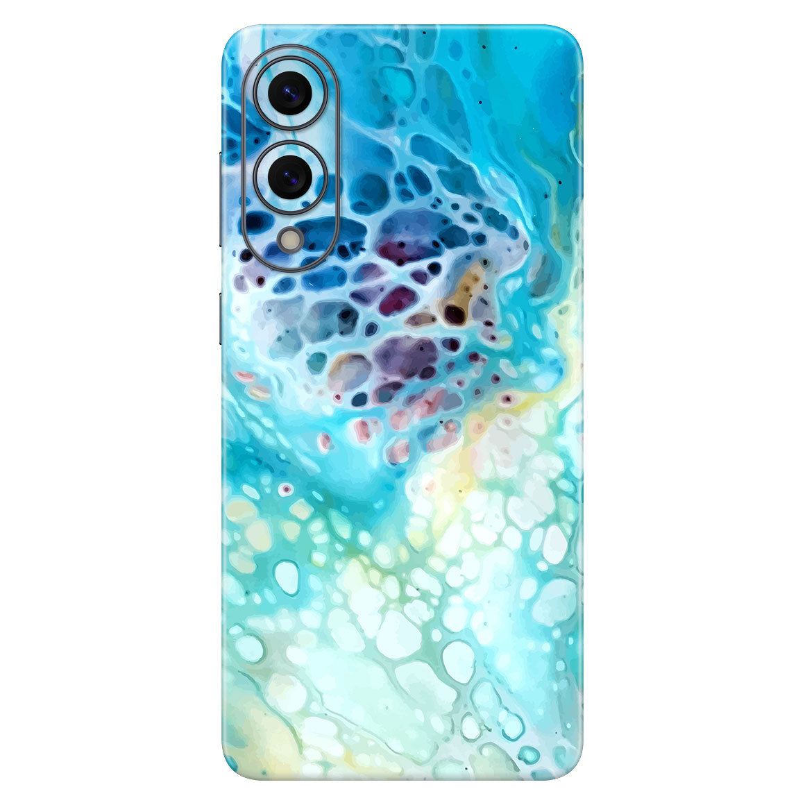 Galaxy S25 Edge Oil Paint Series Arctic Waves Skin