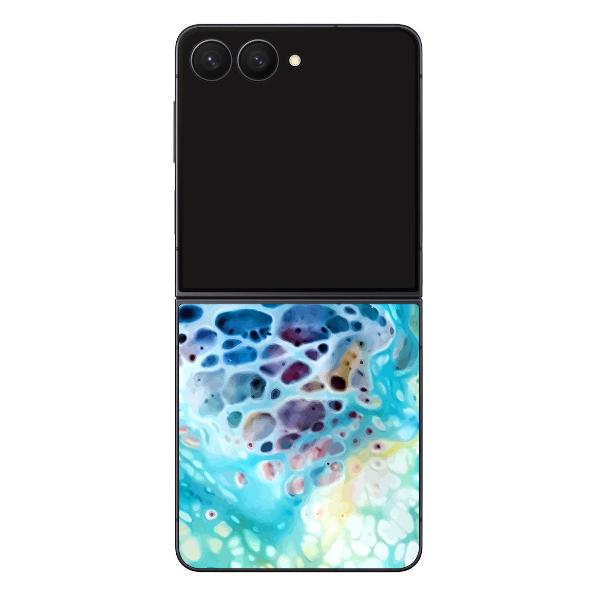 Galaxy Z Flip8 Oil Paint Series Arctic Waves Skin
