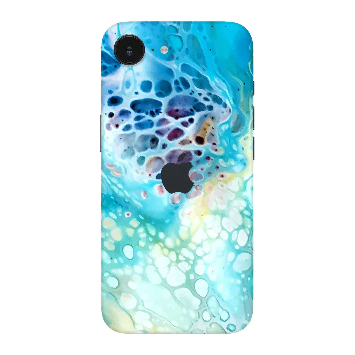 iPhone 16e Oil Paint Series Arctic Waves