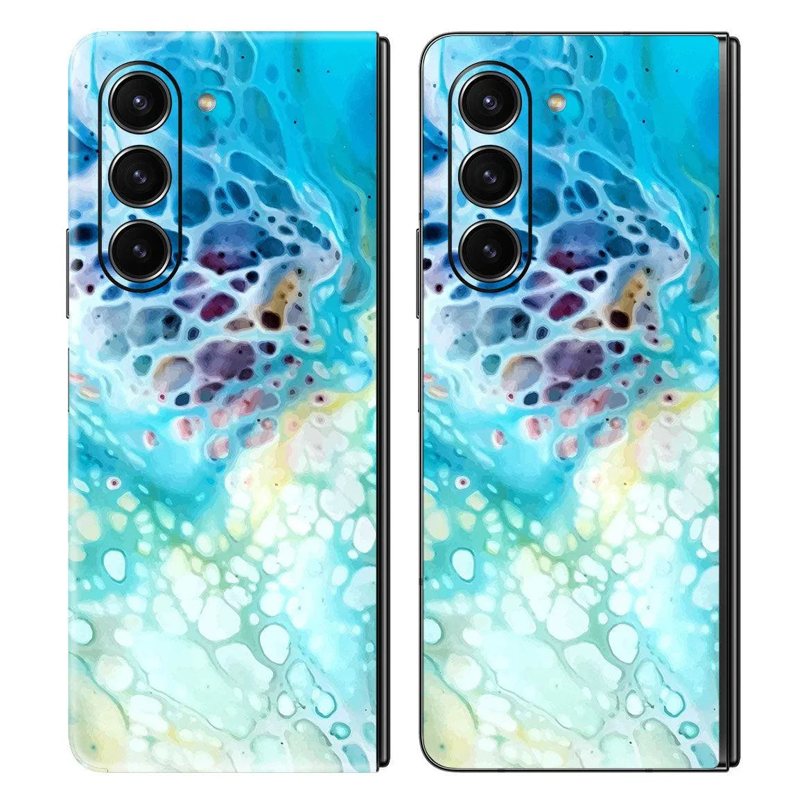 Galaxy Z Fold 5 Oil Paint Series Skins - Slickwraps
