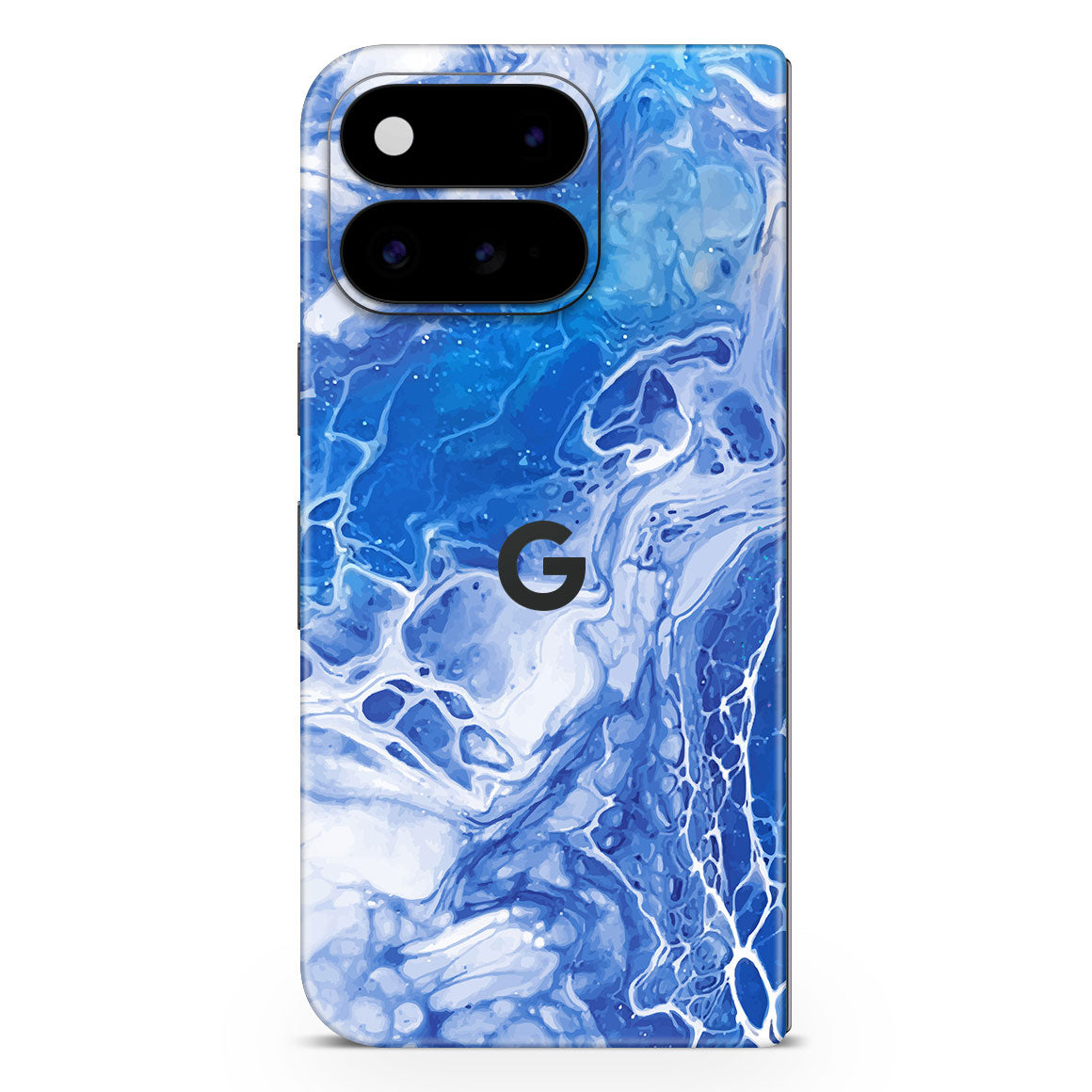 Pixel 11 Pro Fold Oil Paint Series Blue Waves Skin