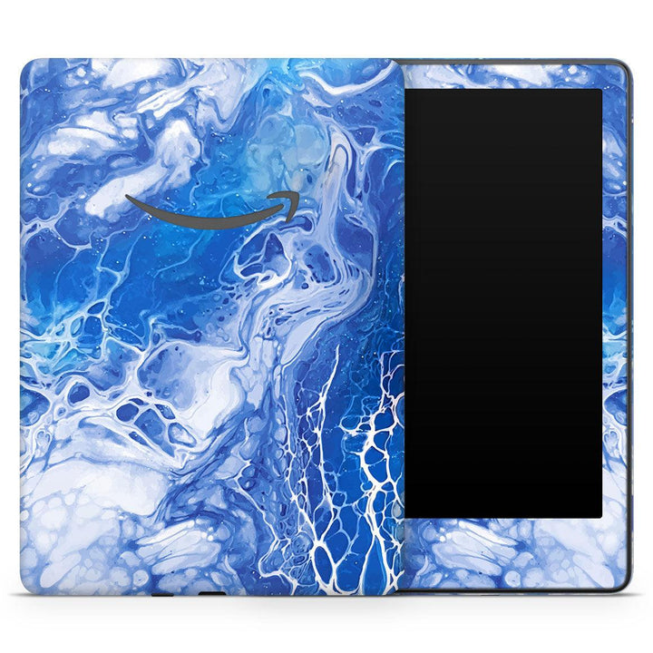 Kindle Paperwhite 6.8" 11th Gen Oil Paint Series Blue Waves Skin