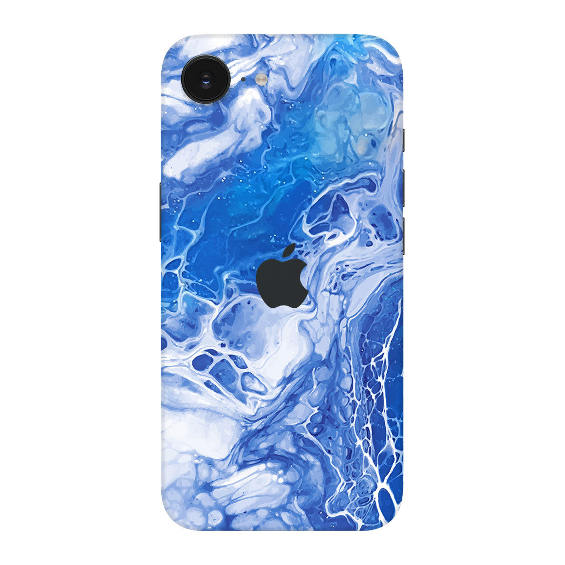 iPhone 17e Oil Paint Series Blue Waves