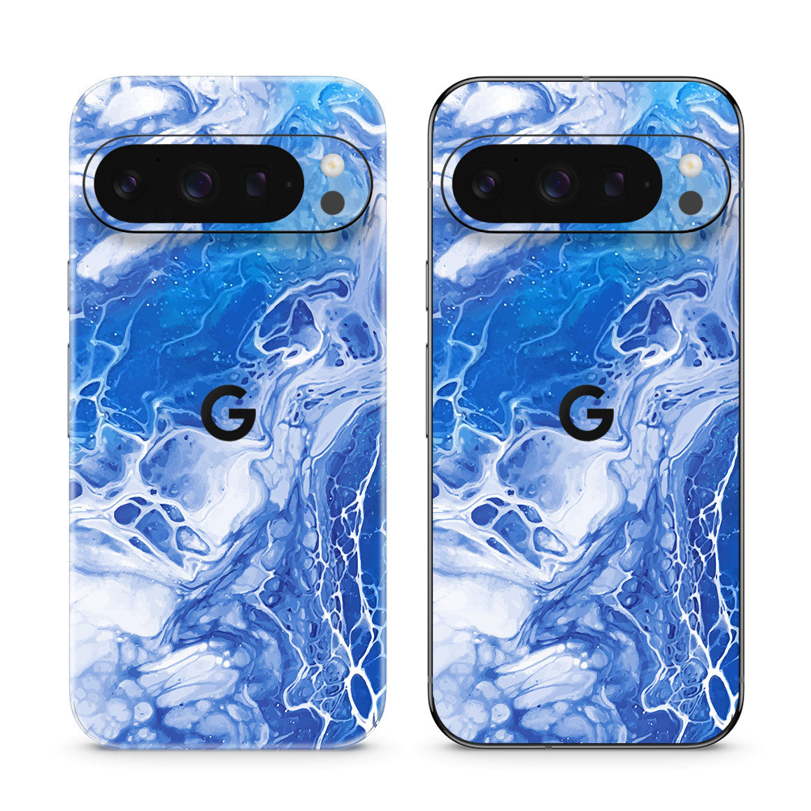 Pixel 10 Pro Oil Paint Series Blue Waves Skin