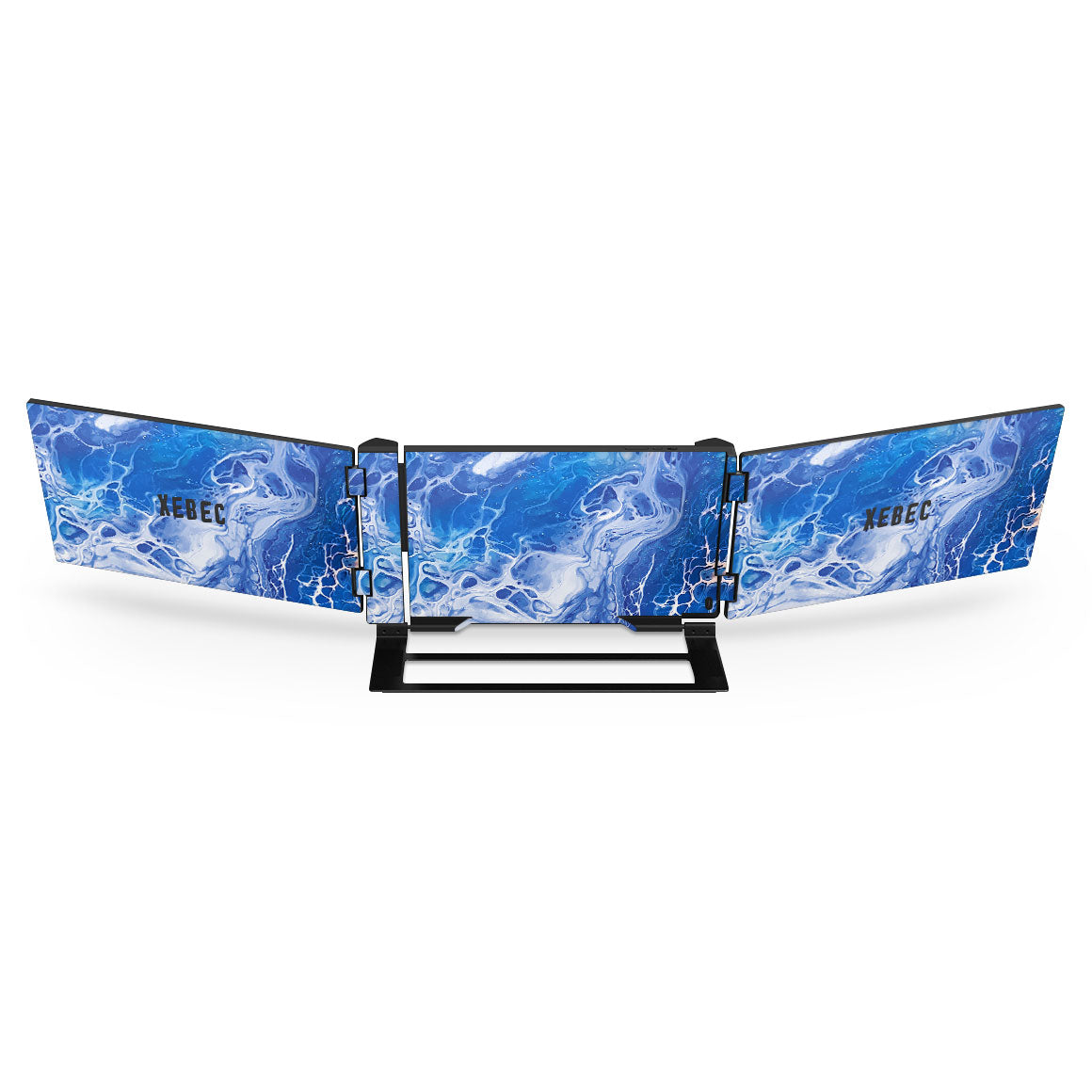 Xebec Tri-Screen Oil Paint Series Blue Waves Skin