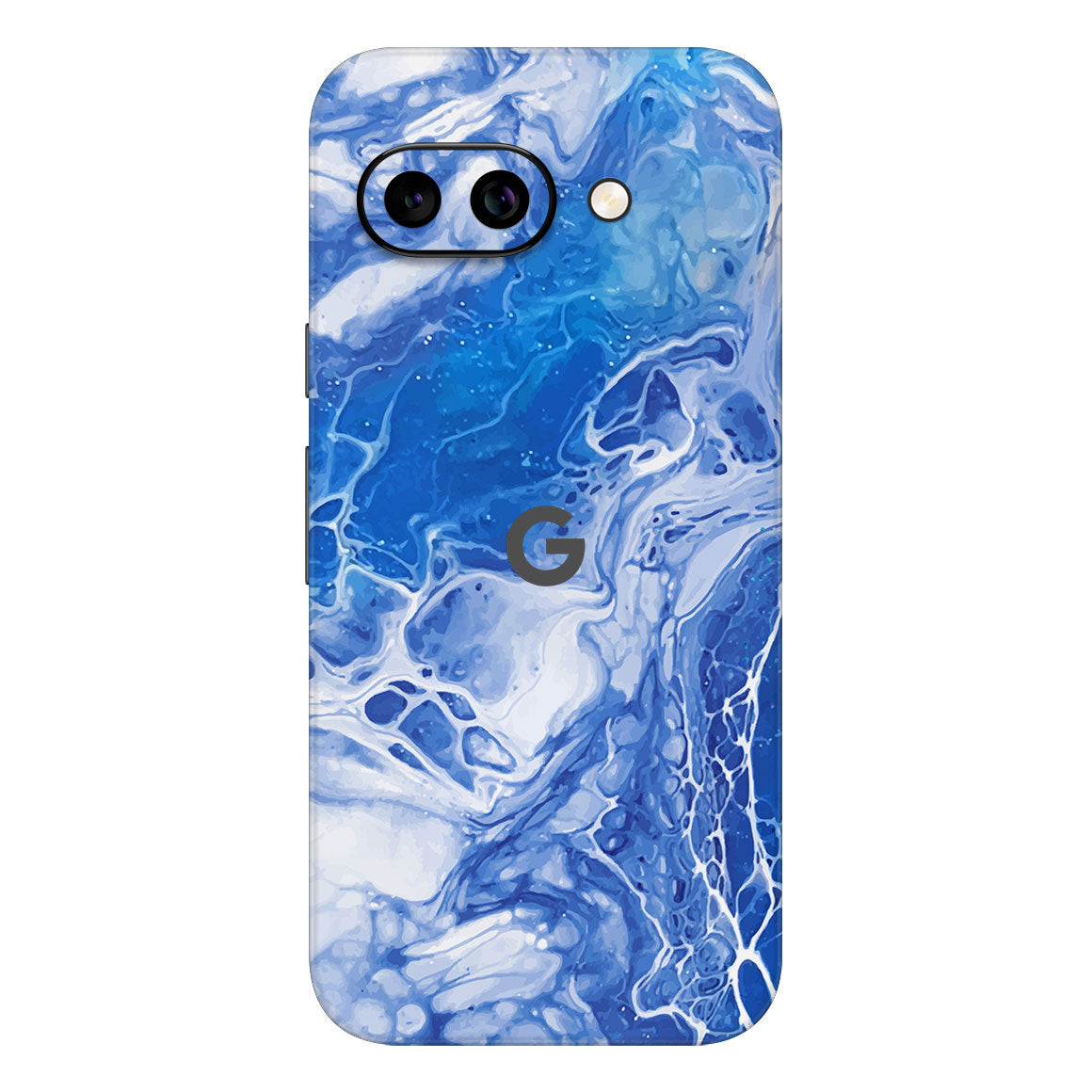 Pixel 9a Oil Paint Series Blue Waves Skin