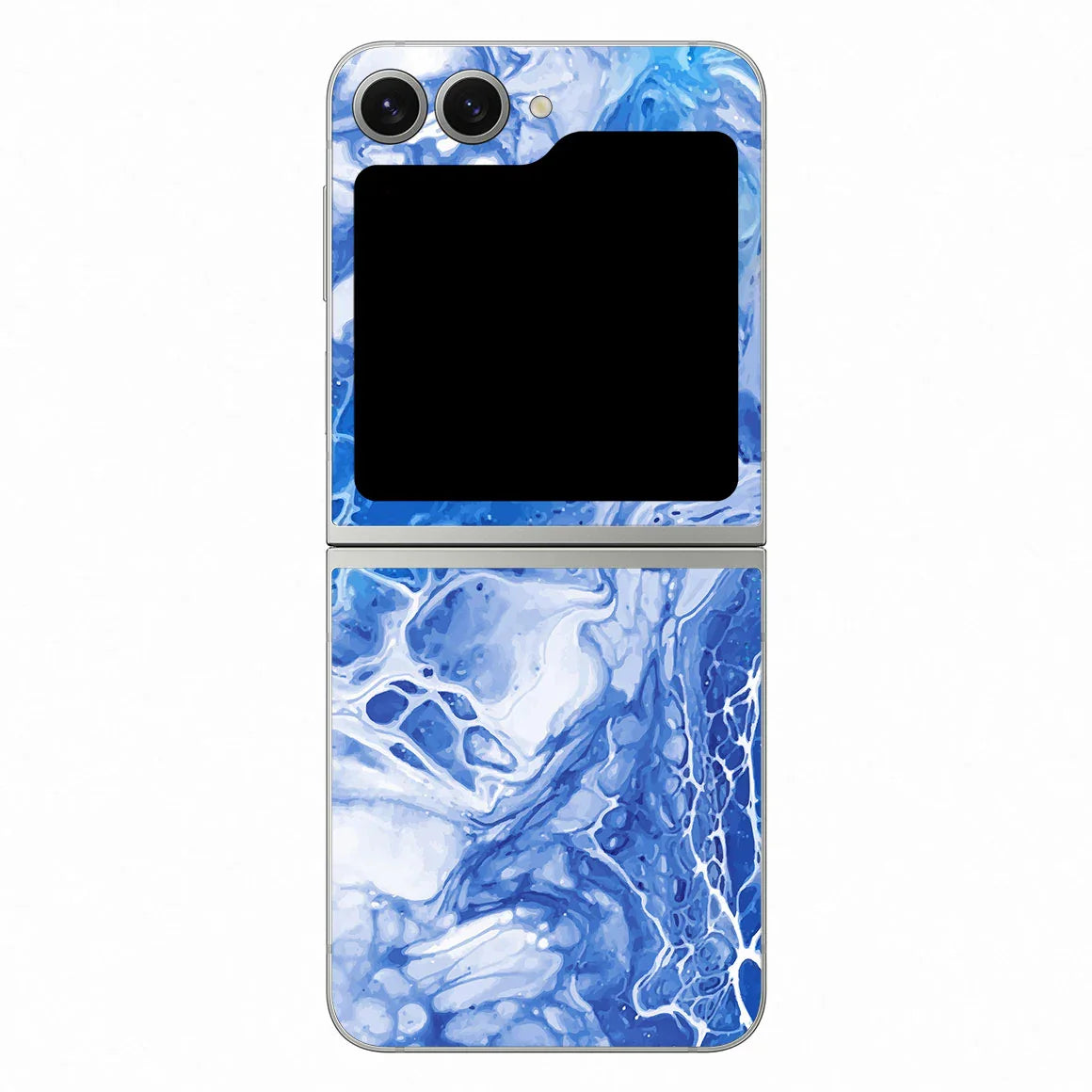 Galaxy Z Flip 6 Oil Paint Series Blue Waves Skin