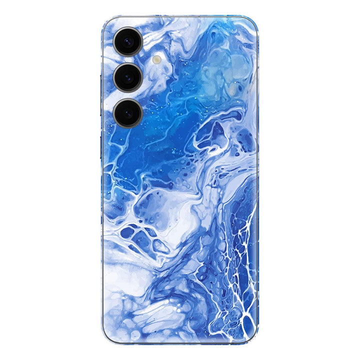 Galaxy S24 Oil Paint Series Blue Waves Skin