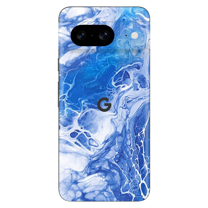 Google Pixel 8 Oil Paint Series Blue Waves Skin