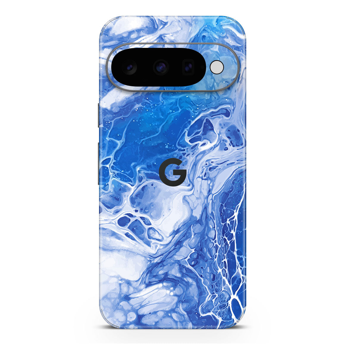 Pixel 11 Oil Paint Series Blue Waves Skin