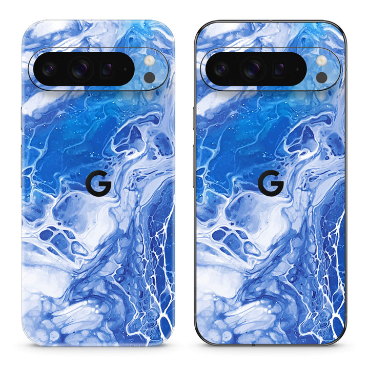 Pixel 10 Pro XL Oil Paint Series Blue Waves Skin