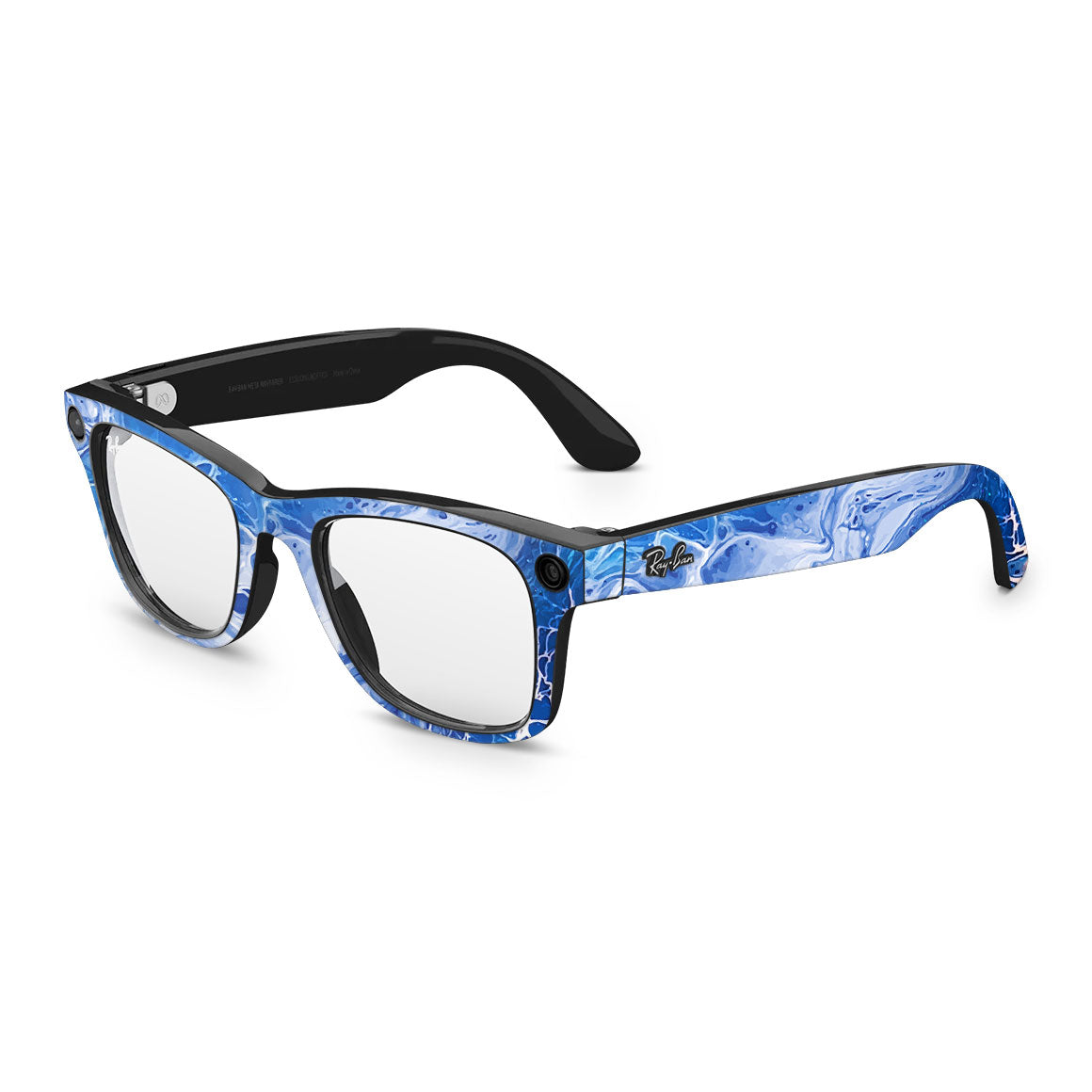 Ray-Ban Meta Wayfarer Oil Paint Series Blue Waves Skin