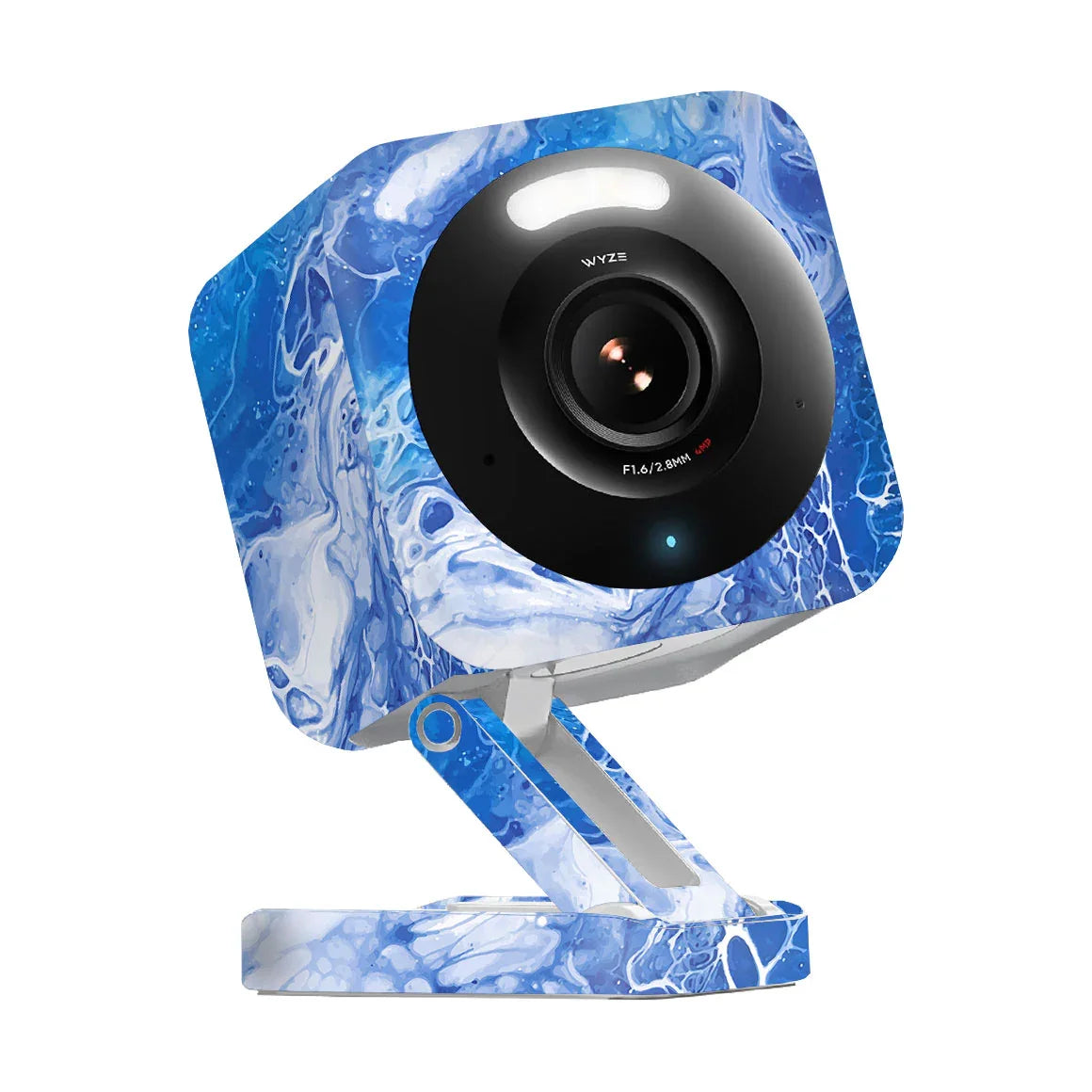 Wyze Cam v4 Oil Paint Series Blue Waves Skin