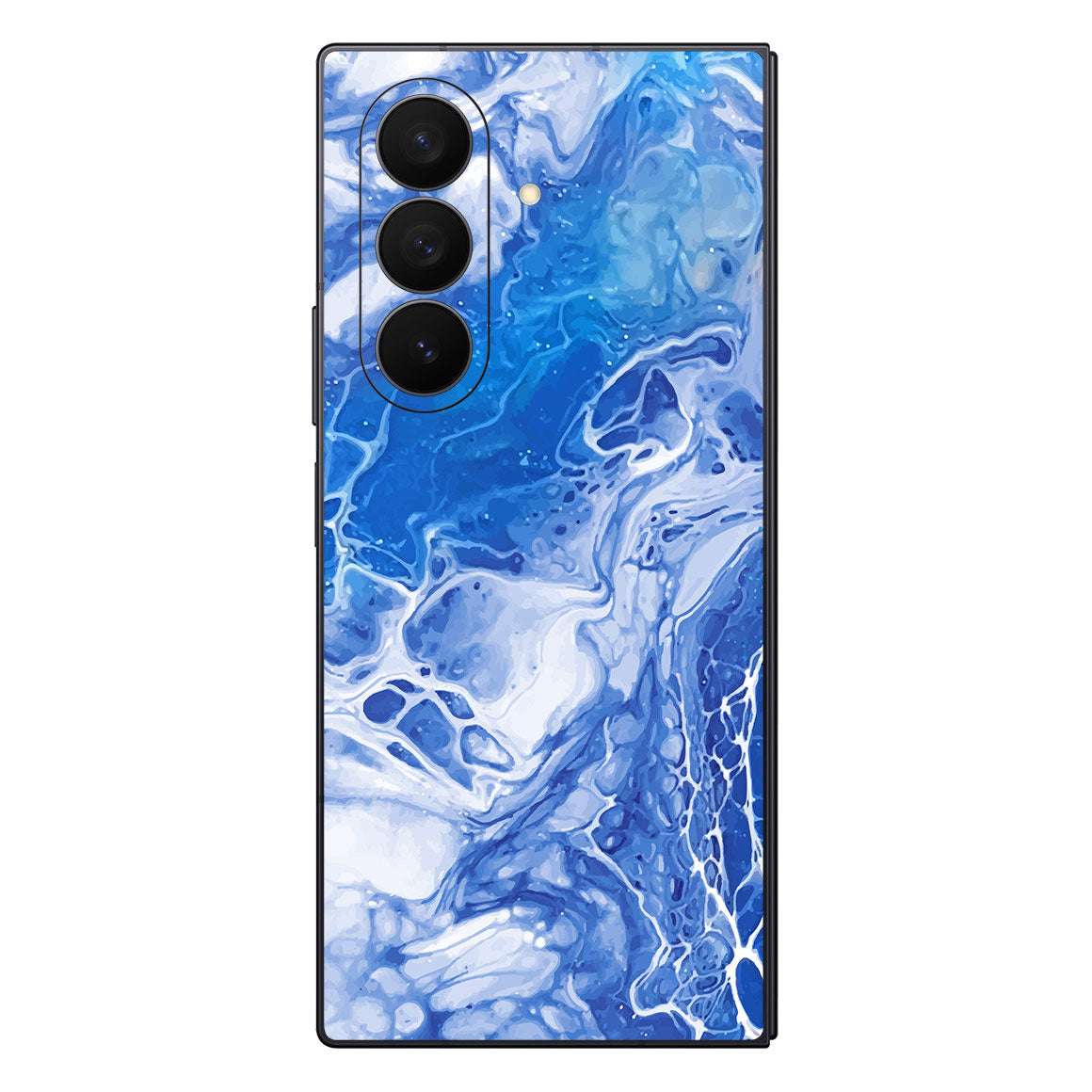Galaxy Z Fold 7 Oil Paint Series Blue Waves Skin