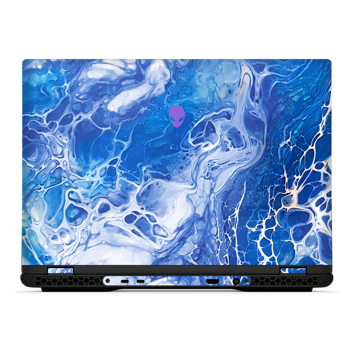 Alienware m16 R2 Oil Paint Series Blue Waves Skin