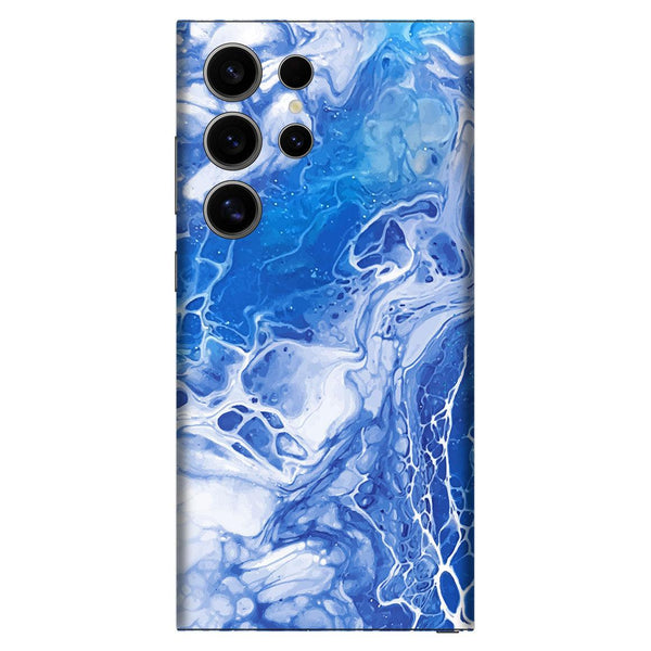 Galaxy S24 Ultra Oil Paint Series Blue Waves Skin