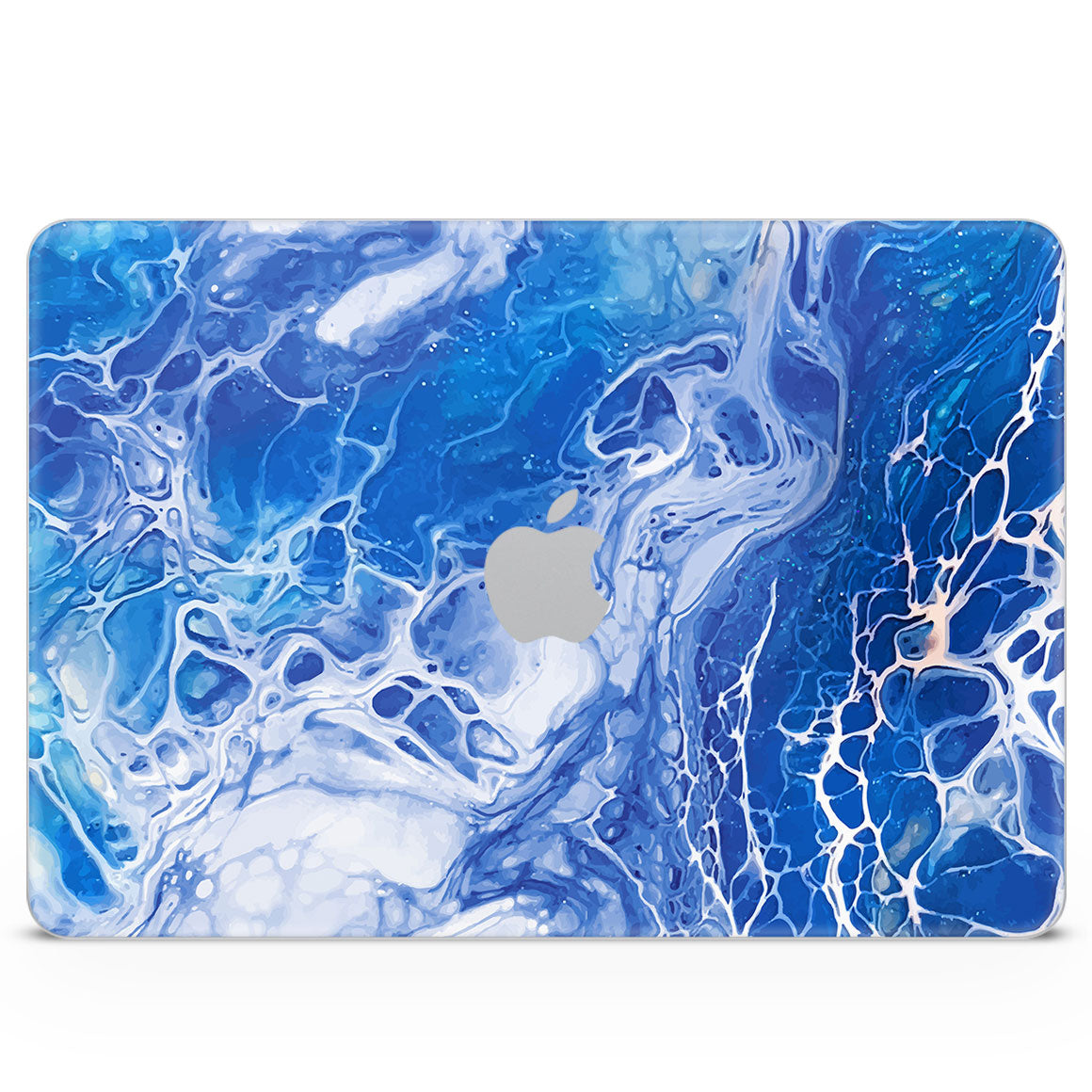 MacBook Neo Oil Paint Series Blue Waves Skin