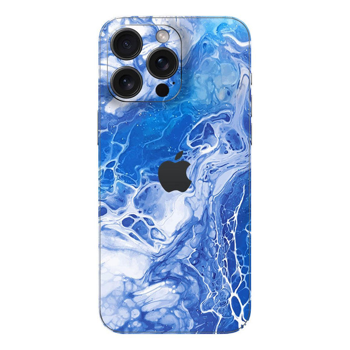 iPhone 15 Pro Oil Paint Series Blue Waves