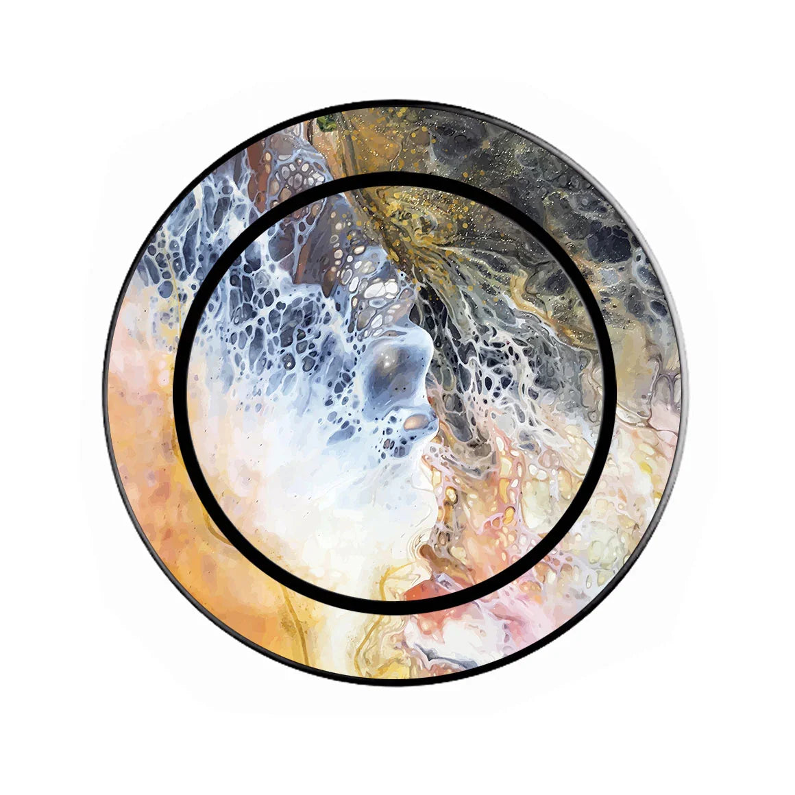 Magnetic Phone Grip with Stand Oil Paint Series Coastline 
