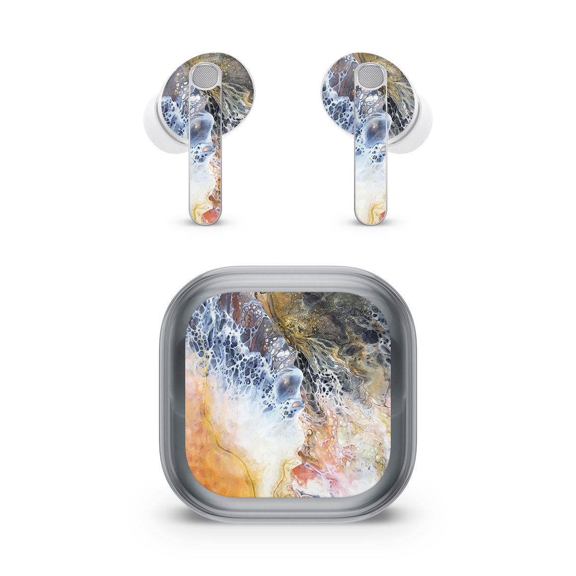 Galaxy Buds4 Pro Oil Paint Series Coastline Skin