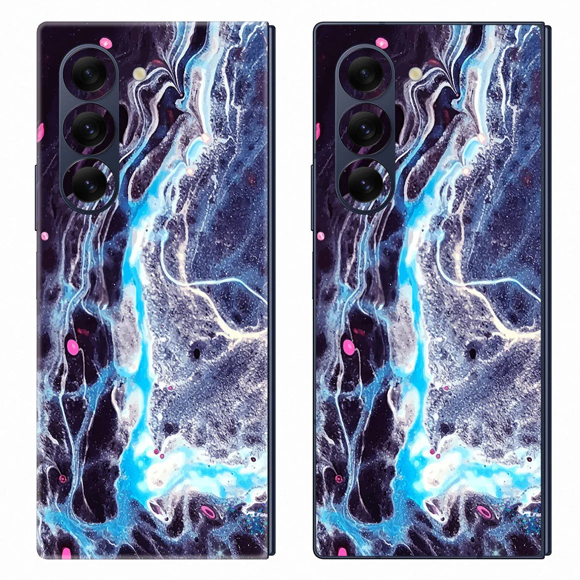 Galaxy Z Fold 6 Oil Paint Series Dark Waves Skin
