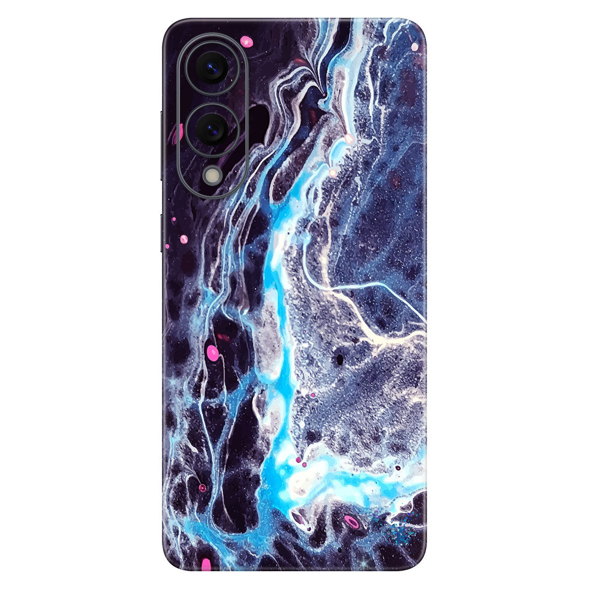 Galaxy S25 Edge Oil Paint Series Dark Waves Skin