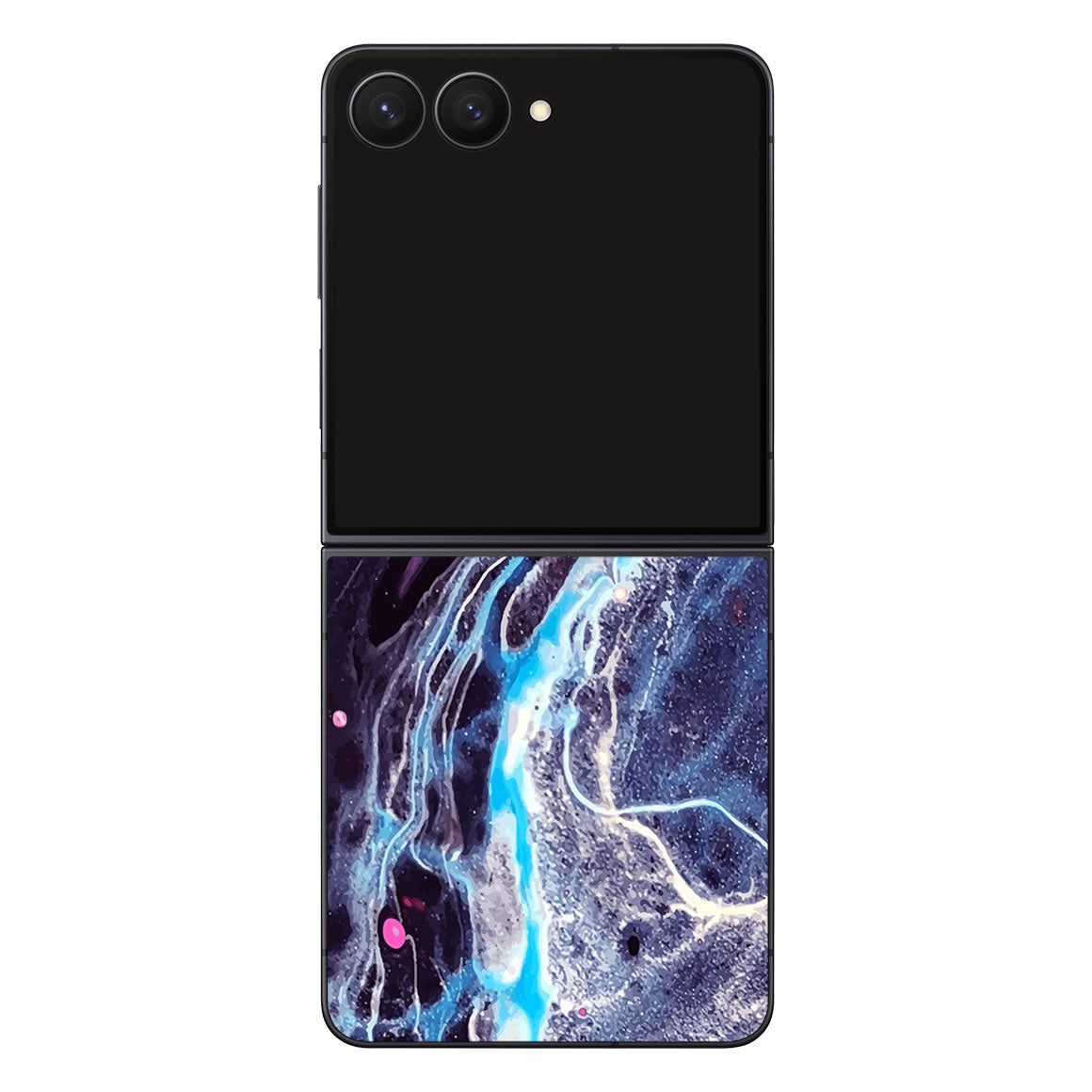 Galaxy Z Flip8 Oil Paint Series Dark Waves Skin