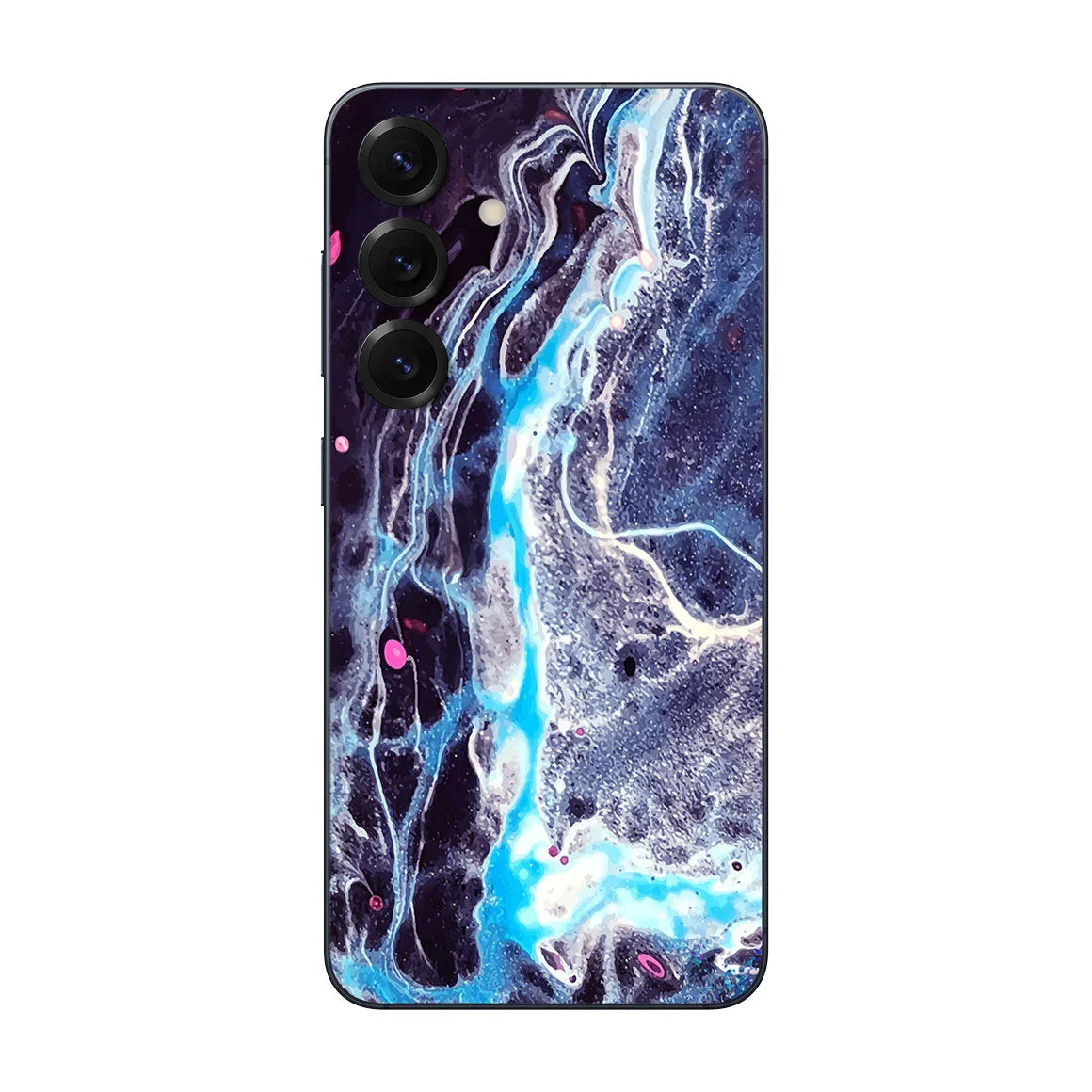 Galaxy S25 Oil Paint Series Dark Waves Skin