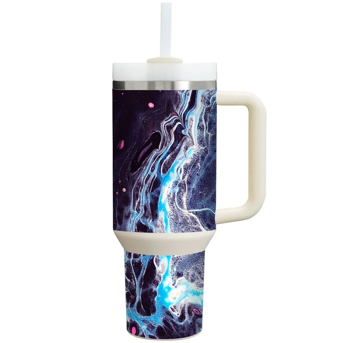 Stanley Personalized Tumbler Oil Paint Series Dark Waves Skin