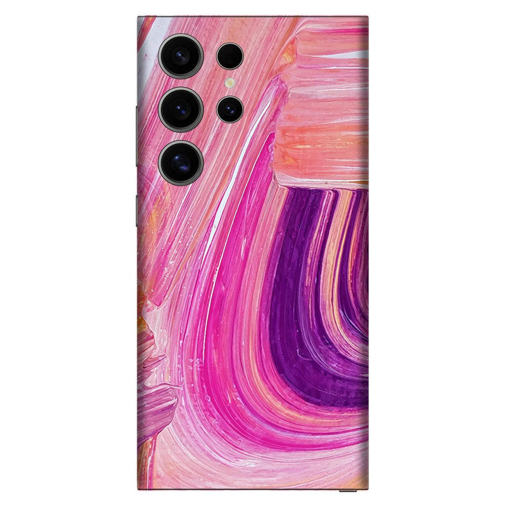 Galaxy S24 Ultra Oil Paint Series Pink Brushed Skin