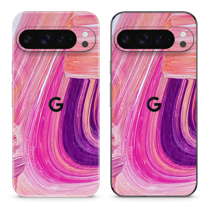 Pixel 10 Pro XL Oil Paint Series Pink Brushed Skin