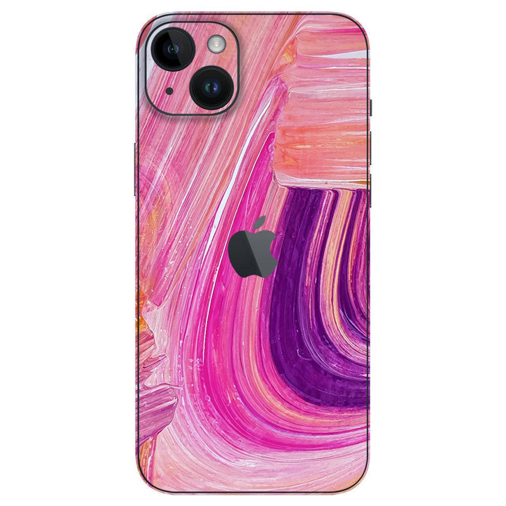 iPhone 15 Plus Oil Paint Series Pink Brushed