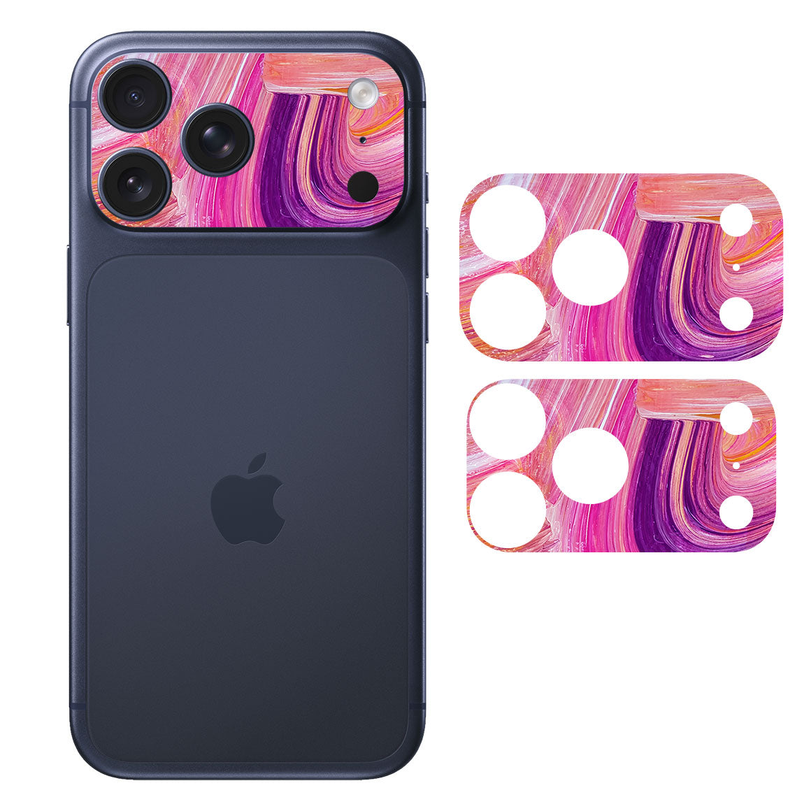 iPhone 17 Pro Max Camera Bar (Plateau) Oil Paint Series Pink Brushed