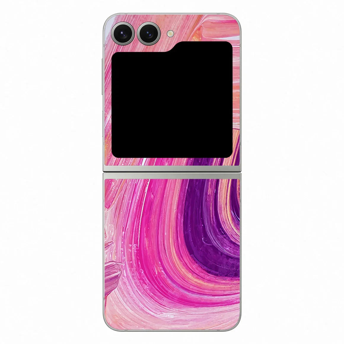 Galaxy Z Flip 6 Oil Paint Series Pink Brushed Skin
